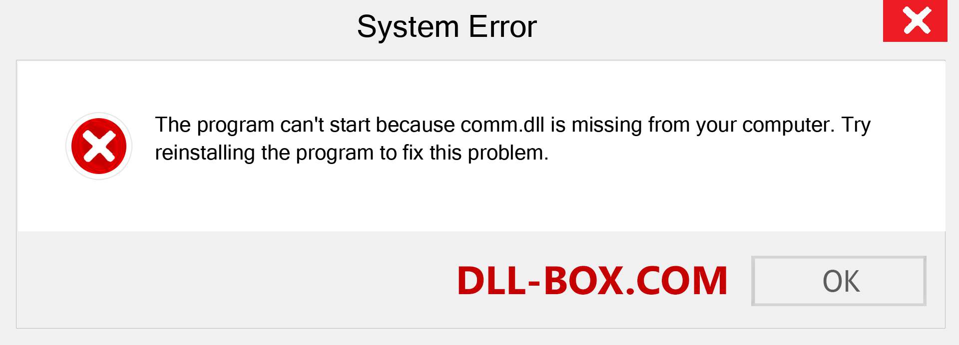  comm.dll file is missing?. Download for Windows 7, 8, 10 - Fix  comm dll Missing Error on Windows, photos, images